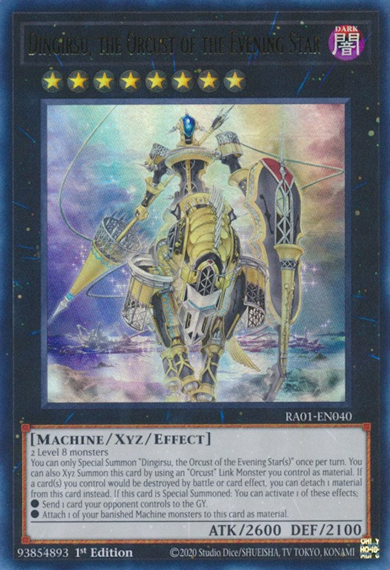 Dingirsu, the Orcust of the Evening Star [RA01-EN040] Ultra Rare | Nerdhalla Games