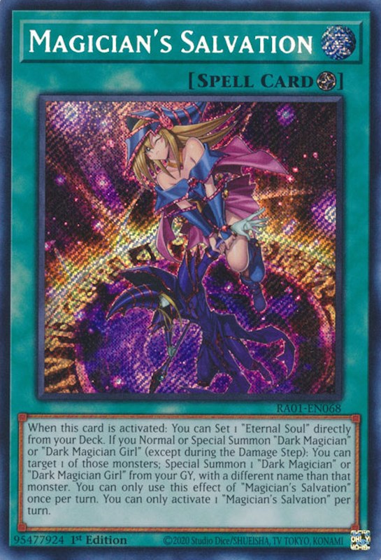 Magician's Salvation [RA01-EN068] Secret Rare | Nerdhalla Games