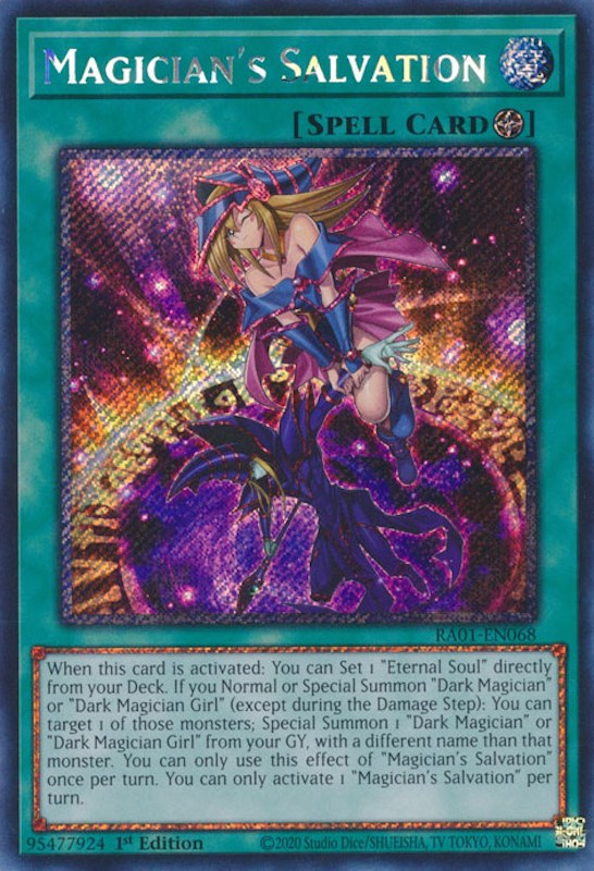 Magician's Salvation [RA01-EN068] Platinum Secret Rare | Nerdhalla Games