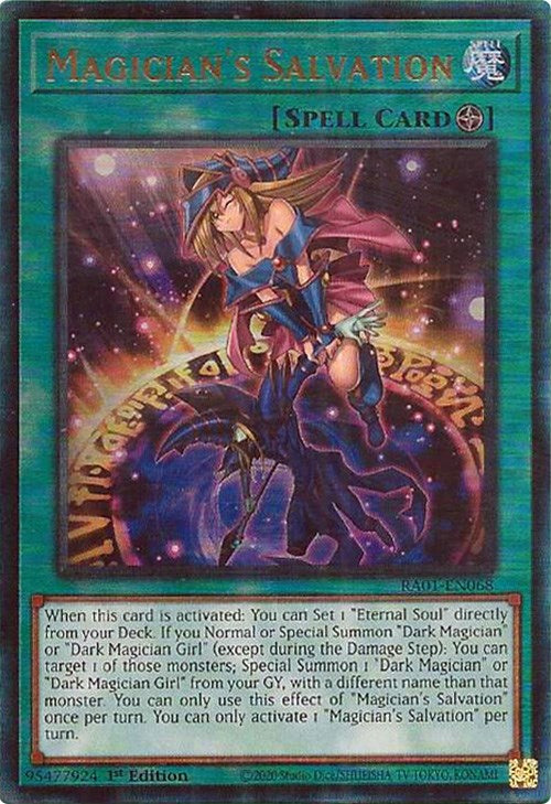 Magician's Salvation [RA01-EN068] Prismatic Ultimate Rare | Nerdhalla Games