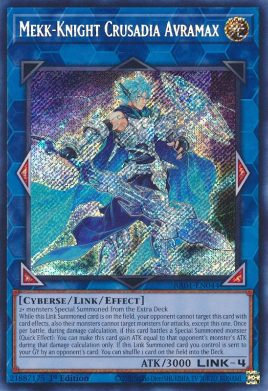 Mekk-Knight Crusadia Avramax [RA01-EN044] Secret Rare | Nerdhalla Games