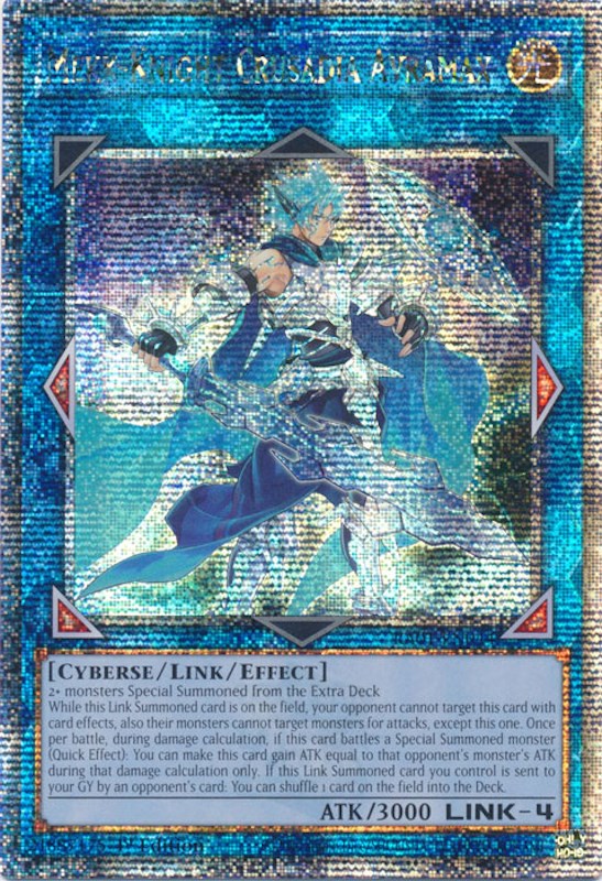 Mekk-Knight Crusadia Avramax [RA01-EN044] Quarter Century Secret Rare | Nerdhalla Games