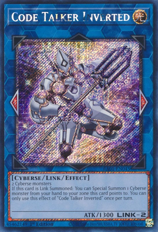 Code Talker Inverted [RA01-EN045] Platinum Secret Rare | Nerdhalla Games