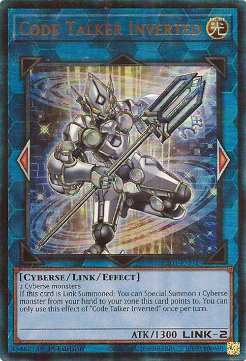 Code Talker Inverted [RA01-EN045] Prismatic Ultimate Rare | Nerdhalla Games