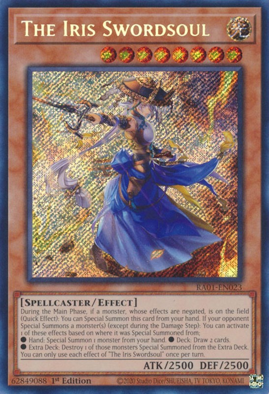 The Iris Swordsoul [RA01-EN023] Secret Rare | Nerdhalla Games