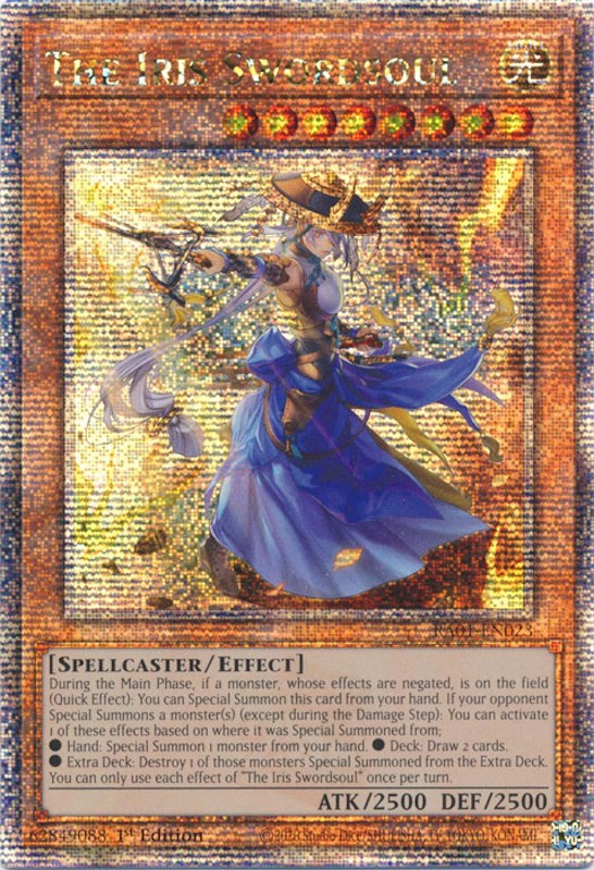 The Iris Swordsoul [RA01-EN023] Quarter Century Secret Rare | Nerdhalla Games