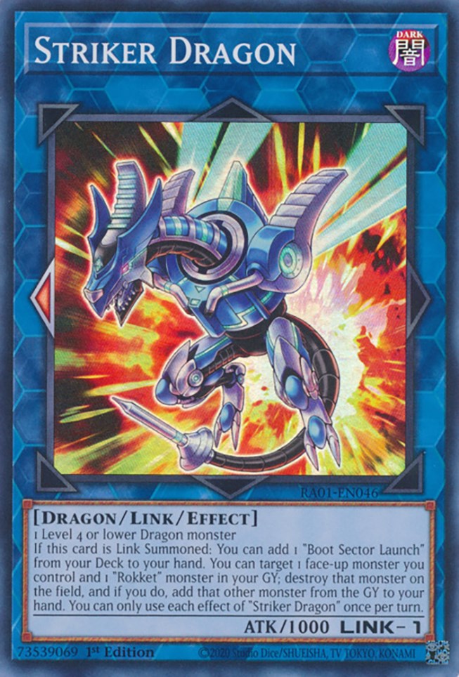 Striker Dragon [RA01-EN046] Super Rare | Nerdhalla Games