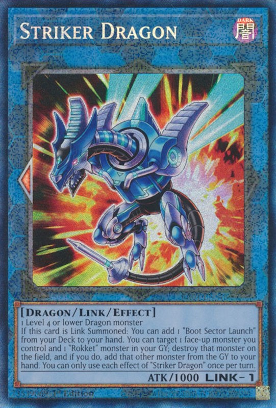 Striker Dragon [RA01-EN046] Prismatic Collector's Rare | Nerdhalla Games