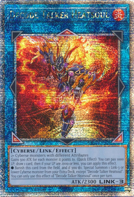 Decode Talker Heatsoul [RA01-EN048] Quarter Century Secret Rare | Nerdhalla Games