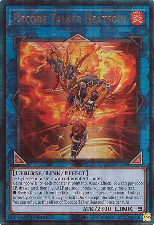 Decode Talker Heatsoul [RA01-EN048] Prismatic Ultimate Rare | Nerdhalla Games