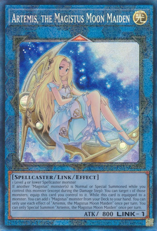 Artemis, the Magistus Moon Maiden [RA01-EN049] Prismatic Collector's Rare | Nerdhalla Games