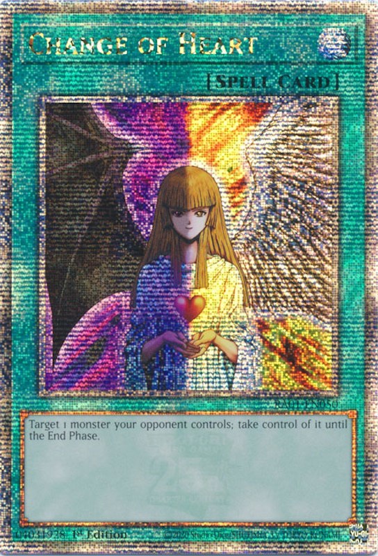 Change of Heart [RA01-EN050] Quarter Century Secret Rare | Nerdhalla Games