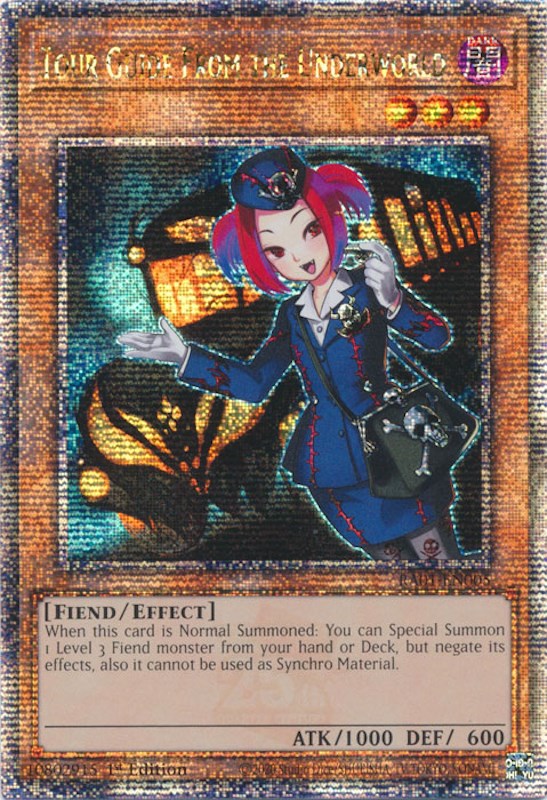 Tour Guide From the Underworld [RA01-EN005] Quarter Century Secret Rare | Nerdhalla Games