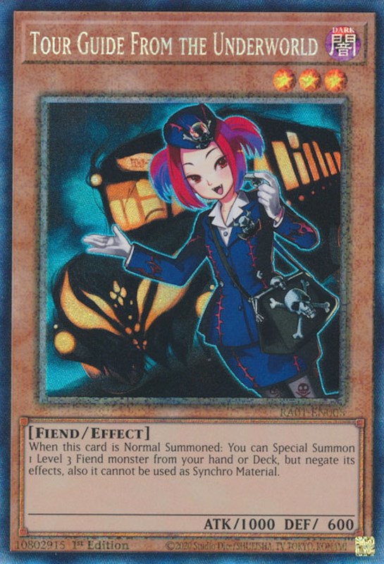 Tour Guide From the Underworld [RA01-EN005] Prismatic Collector's Rare | Nerdhalla Games