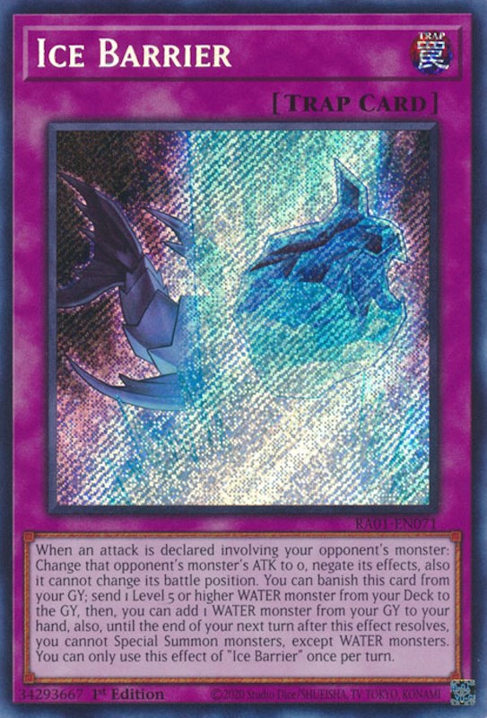 Ice Barrier [RA01-EN071] Secret Rare | Nerdhalla Games