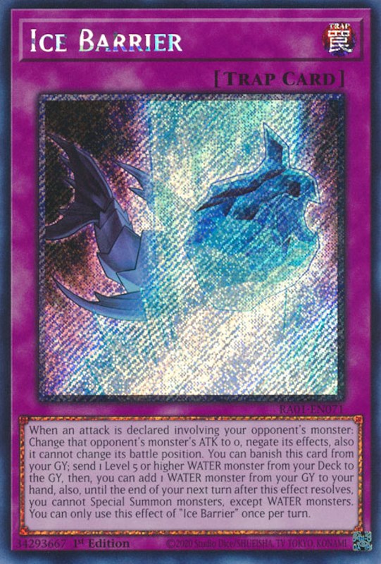 Ice Barrier [RA01-EN071] Platinum Secret Rare | Nerdhalla Games