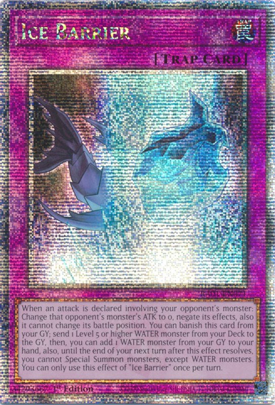 Ice Barrier [RA01-EN071] Quarter Century Secret Rare | Nerdhalla Games