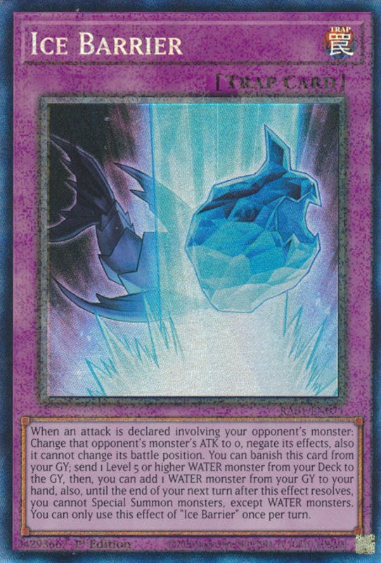 Ice Barrier [RA01-EN071] Prismatic Collector's Rare | Nerdhalla Games