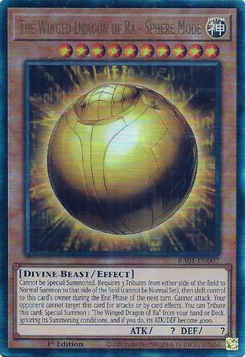 The Winged Dragon of Ra - Sphere Mode [RA01-EN007] Prismatic Ultimate Rare | Nerdhalla Games