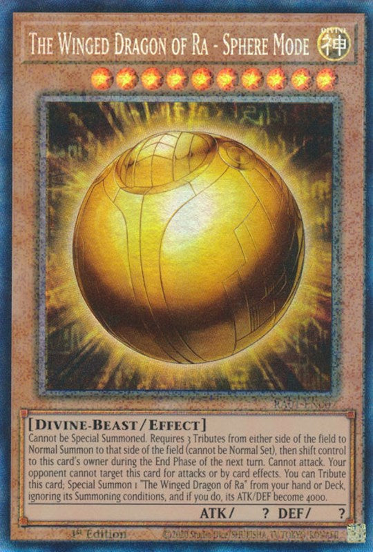 The Winged Dragon of Ra - Sphere Mode [RA01-EN007] Prismatic Collector's Rare | Nerdhalla Games