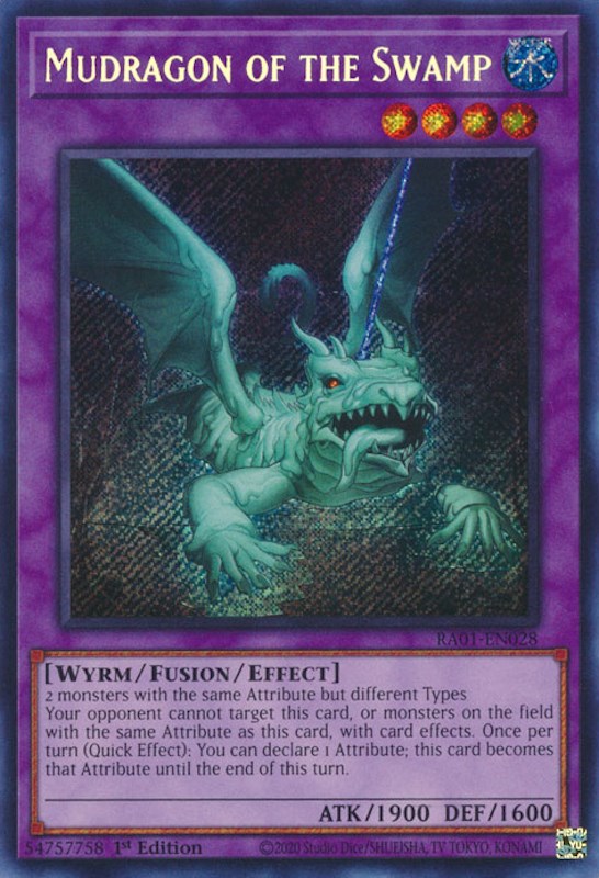 Mudragon of the Swamp [RA01-EN028] Secret Rare | Nerdhalla Games