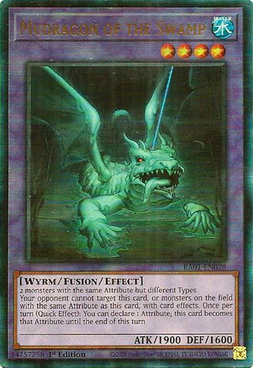 Mudragon of the Swamp [RA01-EN028] Prismatic Ultimate Rare | Nerdhalla Games