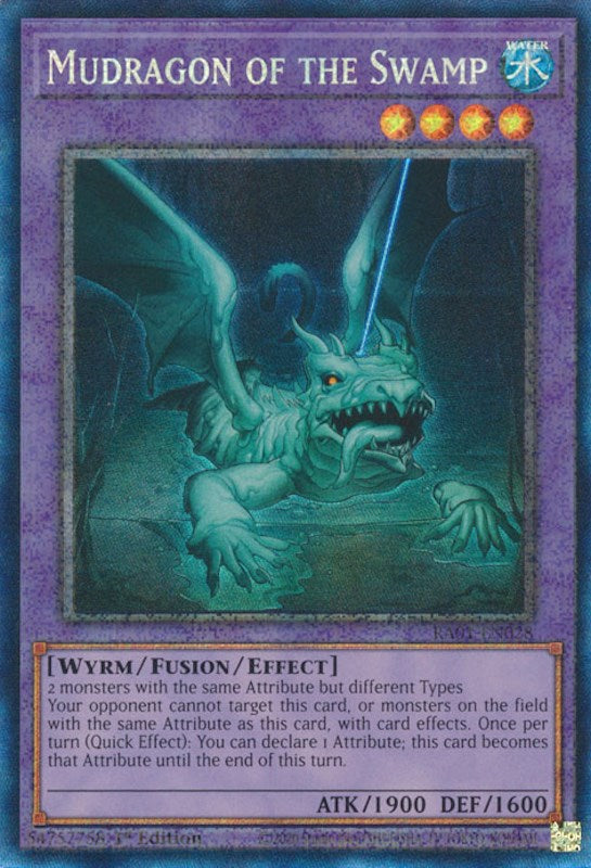 Mudragon of the Swamp [RA01-EN028] Prismatic Collector's Rare | Nerdhalla Games