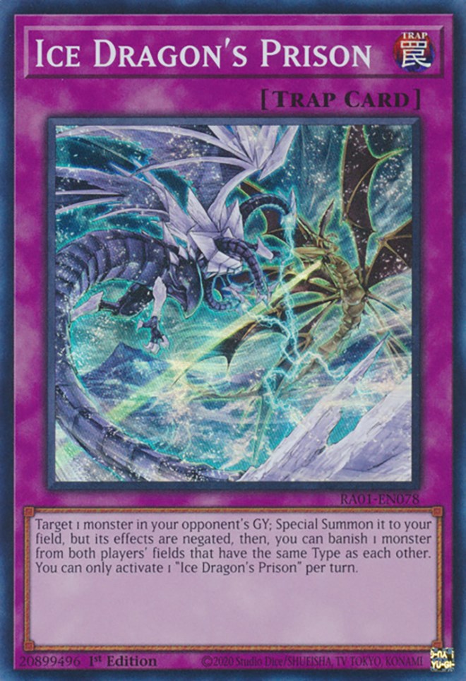 Ice Dragon's Prison [RA01-EN078] Super Rare | Nerdhalla Games