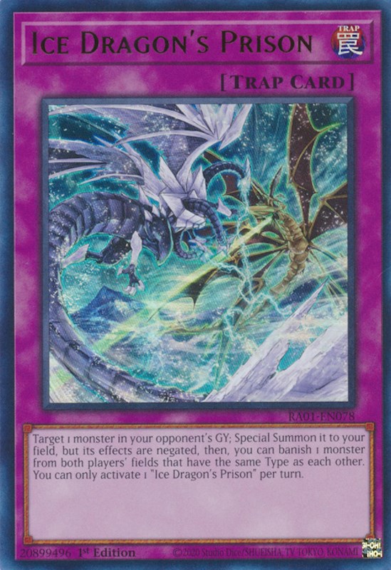 Ice Dragon's Prison [RA01-EN078] Ultra Rare | Nerdhalla Games