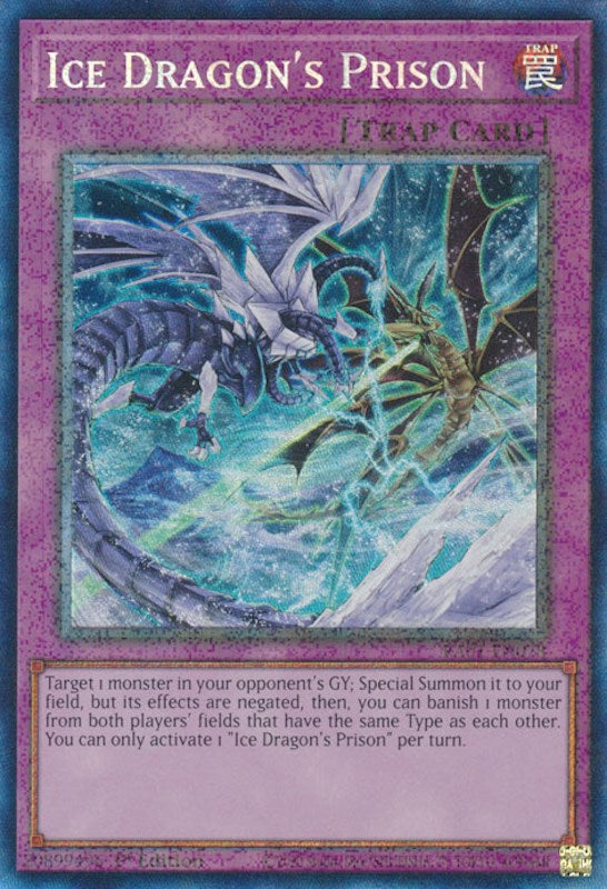 Ice Dragon's Prison [RA01-EN078] Prismatic Collector's Rare | Nerdhalla Games