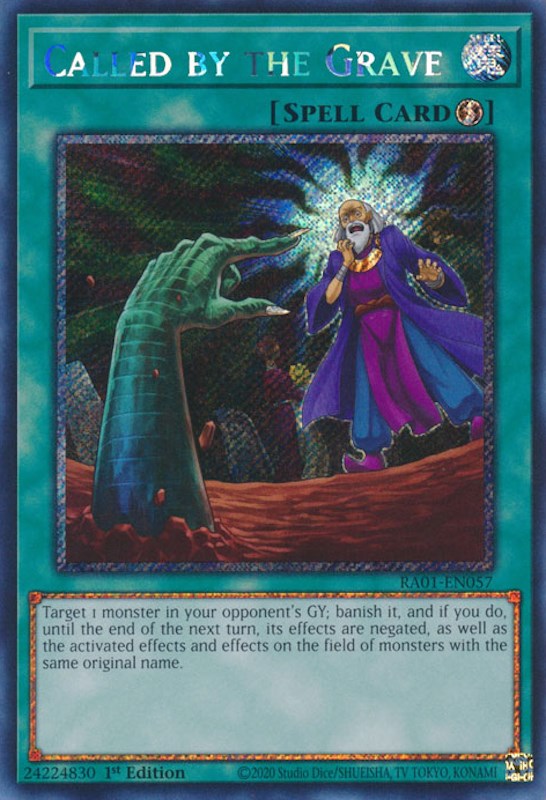 Called by the Grave [RA01-EN057] Platinum Secret Rare | Nerdhalla Games