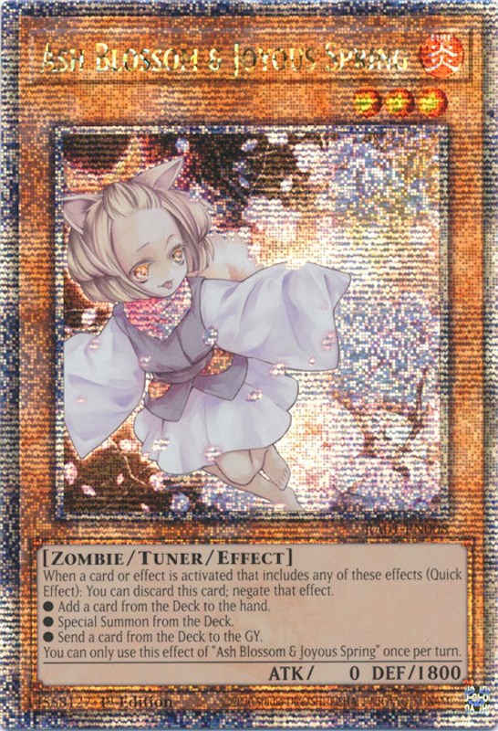 Ash Blossom & Joyous Spring [RA01-EN008] Quarter Century Secret Rare | Nerdhalla Games