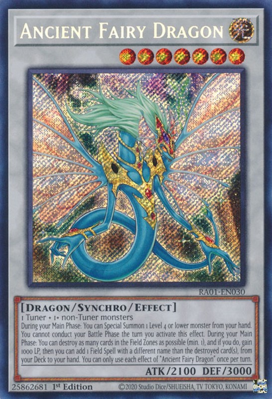 Ancient Fairy Dragon [RA01-EN030] Secret Rare | Nerdhalla Games