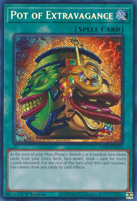 Pot of Extravagance [RA01-EN059] Secret Rare | Nerdhalla Games