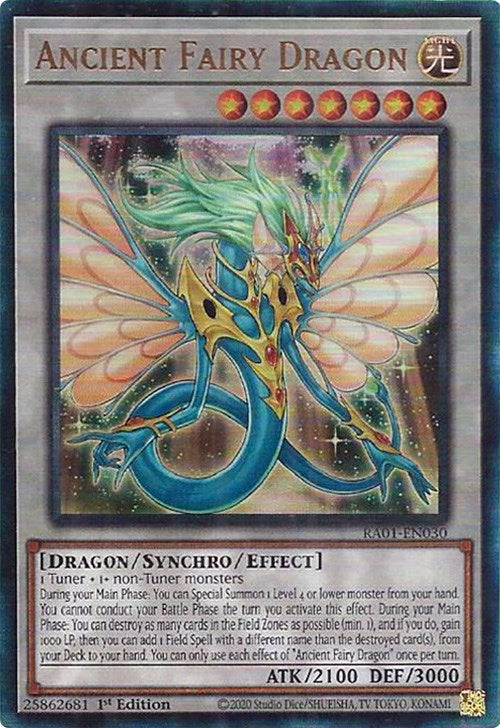 Ancient Fairy Dragon [RA01-EN030] Prismatic Ultimate Rare | Nerdhalla Games