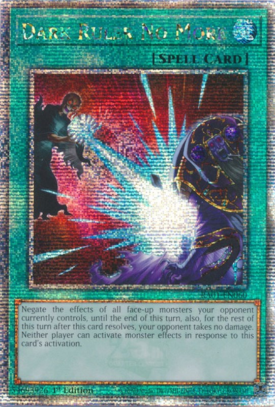 Dark Ruler No More [RA01-EN060] Quarter Century Secret Rare | Nerdhalla Games