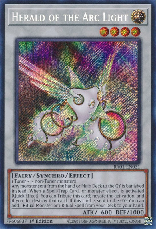 Herald of the Arc Light [RA01-EN031] Secret Rare | Nerdhalla Games