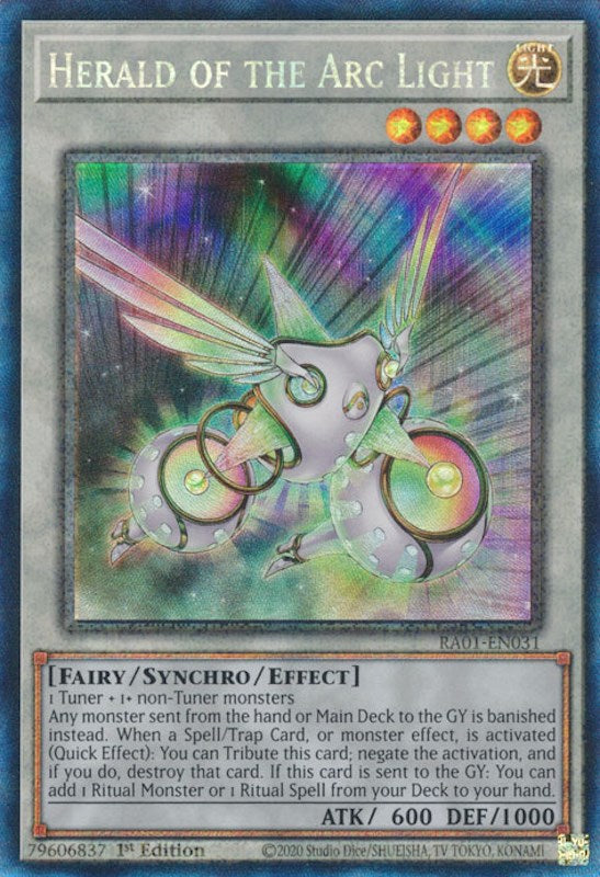 Herald of the Arc Light [RA01-EN031] Prismatic Collector's Rare | Nerdhalla Games