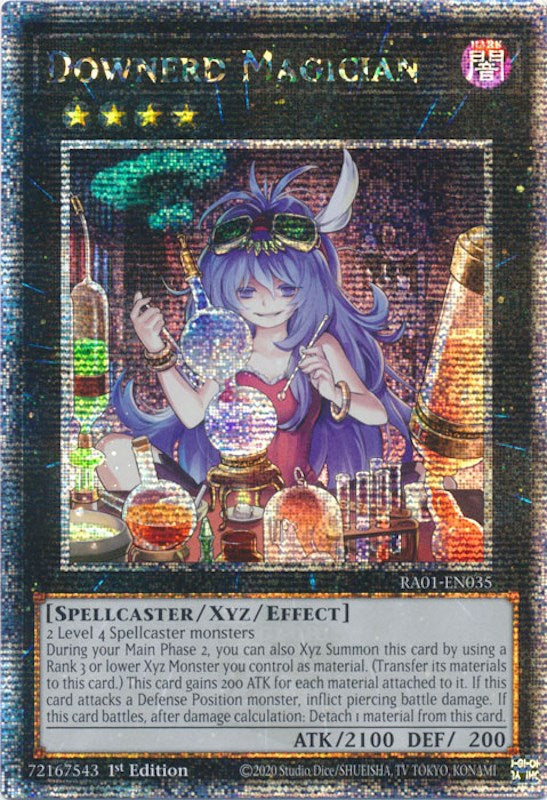 Downerd Magician [RA01-EN035] Quarter Century Secret Rare | Nerdhalla Games