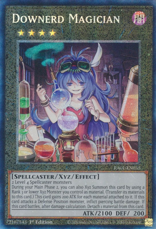 Downerd Magician [RA01-EN035] Prismatic Collector's Rare | Nerdhalla Games