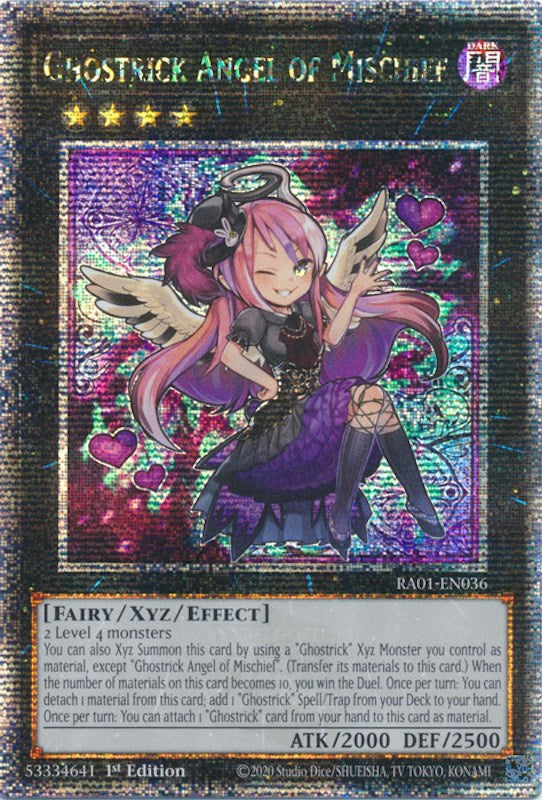 Ghostrick Angel of Mischief [RA01-EN036] Quarter Century Secret Rare | Nerdhalla Games