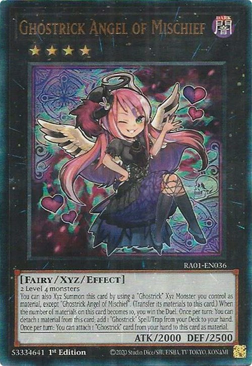 Ghostrick Angel of Mischief [RA01-EN036] Prismatic Ultimate Rare | Nerdhalla Games