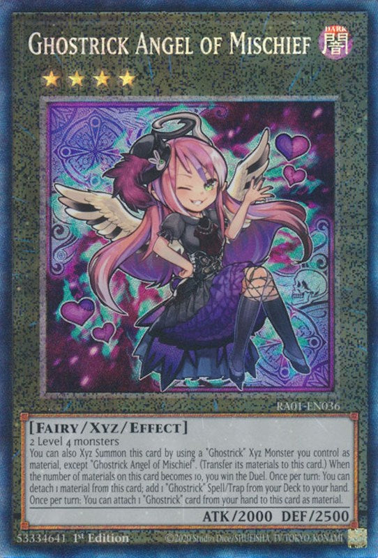 Ghostrick Angel of Mischief [RA01-EN036] Prismatic Collector's Rare | Nerdhalla Games