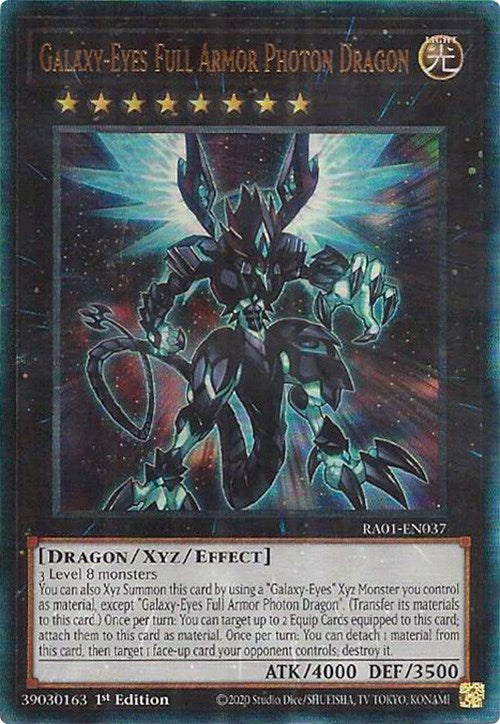 Galaxy-Eyes Full Armor Photon Dragon [RA01-EN037] Prismatic Ultimate Rare | Nerdhalla Games