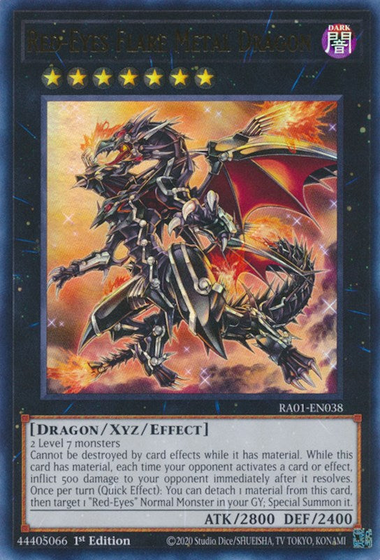 Red-Eyes Flare Metal Dragon [RA01-EN038] Ultra Rare | Nerdhalla Games