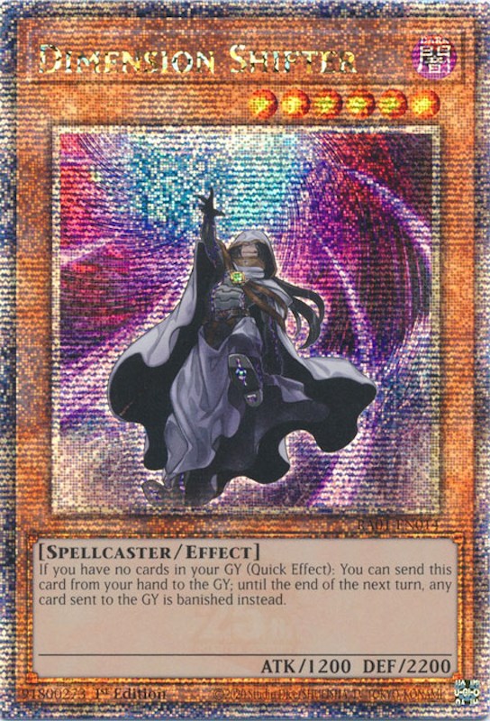 Dimension Shifter [RA01-EN014] Quarter Century Secret Rare | Nerdhalla Games