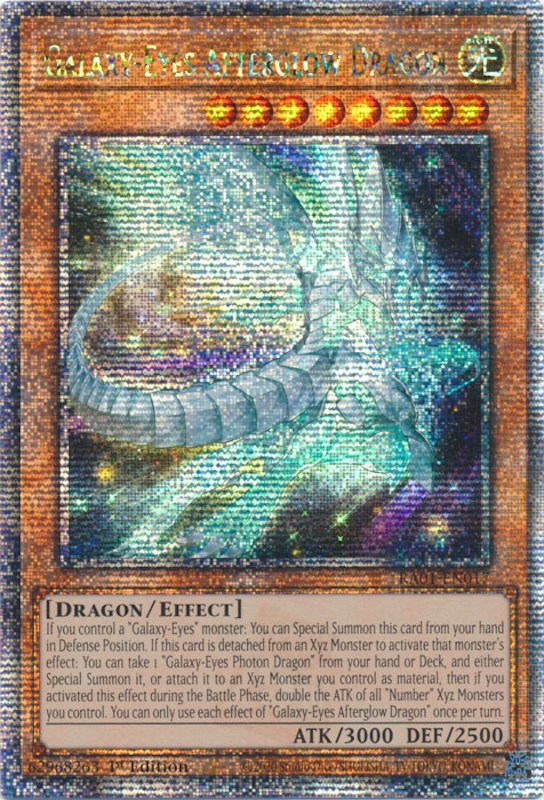 Galaxy-Eyes Afterglow Dragon [RA01-EN017] Quarter Century Secret Rare | Nerdhalla Games