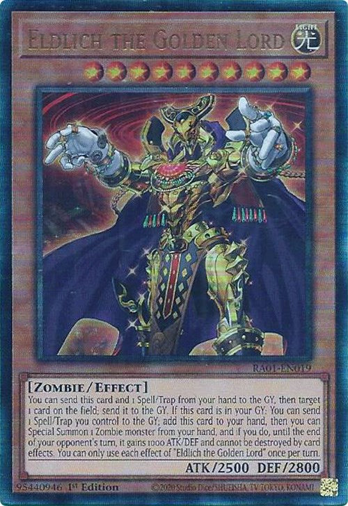 Eldlich the Golden Lord [RA01-EN019] Prismatic Ultimate Rare | Nerdhalla Games