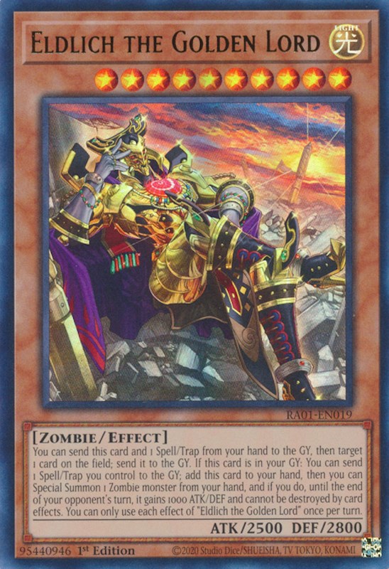 Eldlich the Golden Lord (Alternate Art) [RA01-EN019] Ultra Rare | Nerdhalla Games