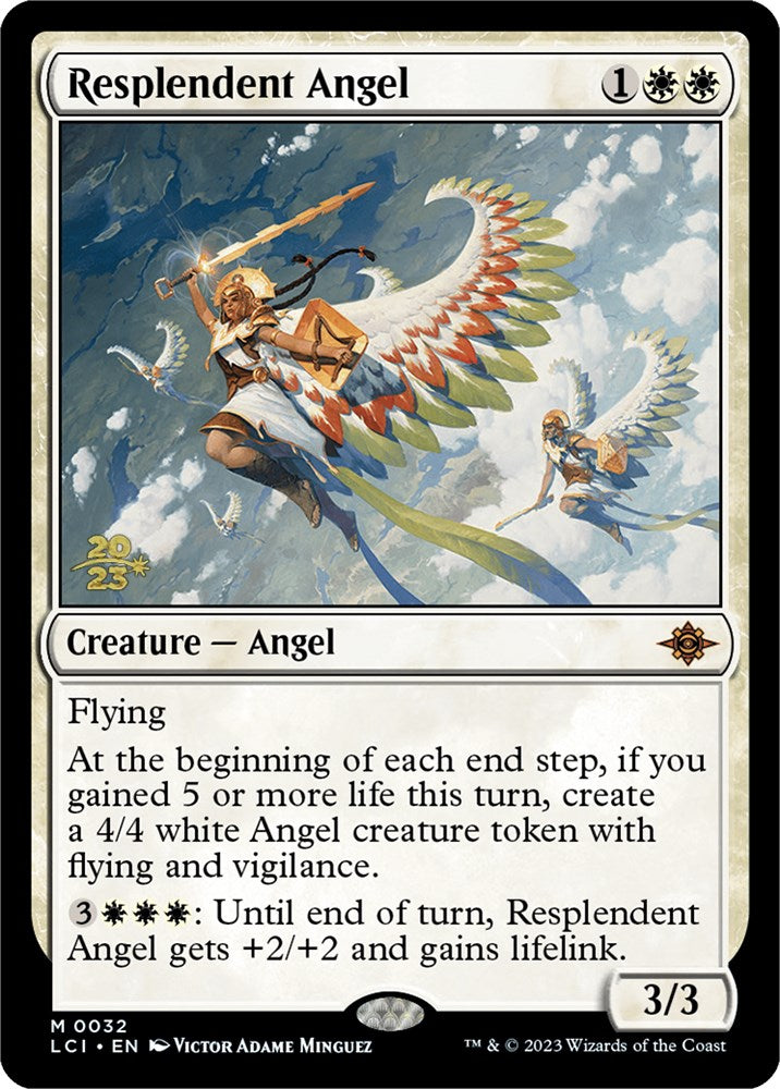 Resplendent Angel (LCI) [The Lost Caverns of Ixalan Prerelease Cards] | Nerdhalla Games